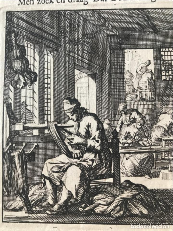 Arte: Taller textil barroco, 1730. Luyken - Foto 4