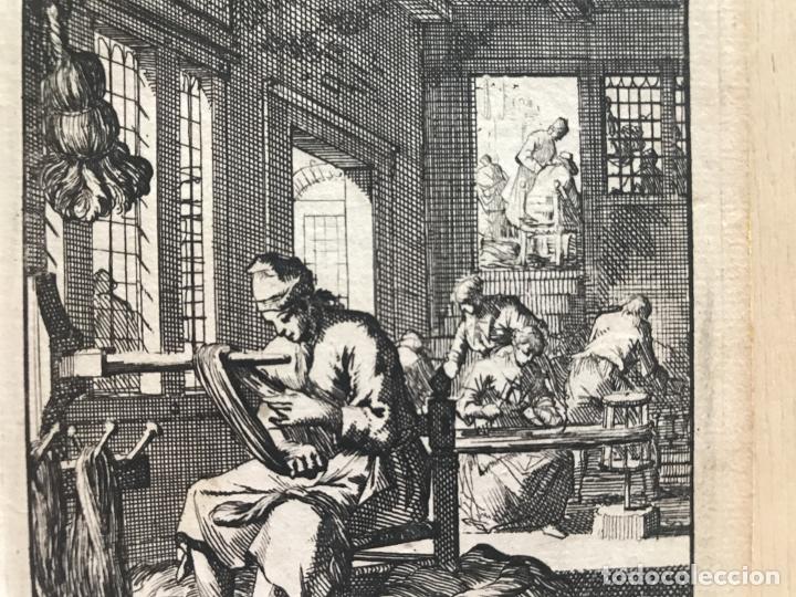 Arte: Taller textil barroco, 1730. Luyken - Foto 7