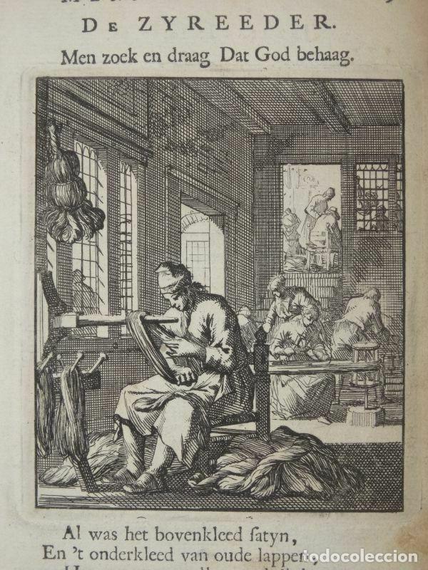 Arte: Taller textil barroco, 1730. Luyken - Foto 9