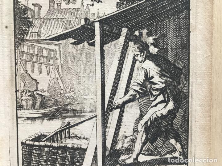Arte: Trabajando la lana, 1730. Luyken - Foto 6