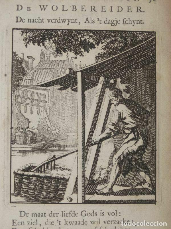 Arte: Trabajando la lana, 1730. Luyken - Foto 8