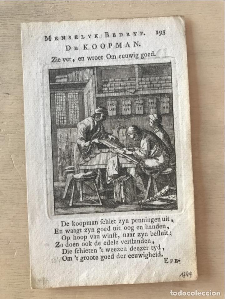 Arte: Comerciantes, 1749. Luyken - Foto 2