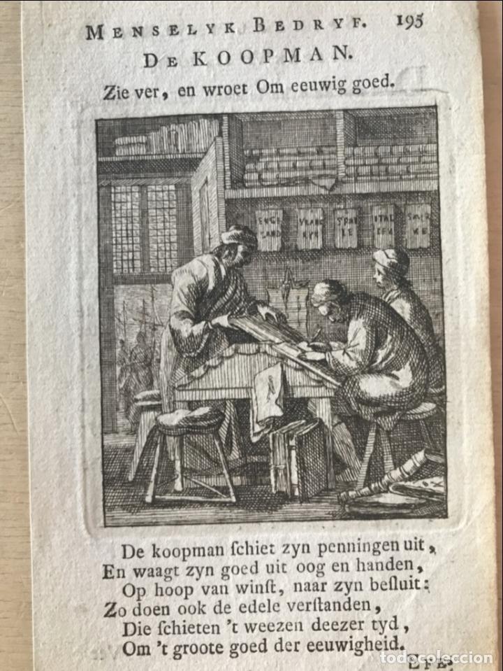 Arte: Comerciantes, 1749. Luyken - Foto 3