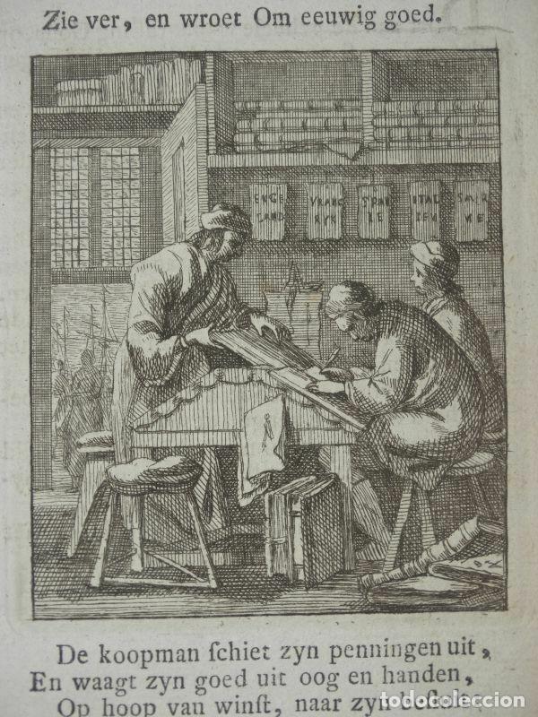 Arte: Comerciantes, 1749. Luyken - Foto 1