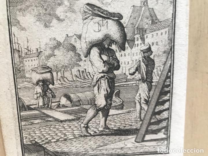 Arte: Cargador de muelle, 1699. Luyken / Weigel - Foto 6
