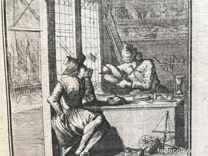 Arte: Fabricante de br&uacute;julas, 1733. Luyken / Weigel - Foto 7