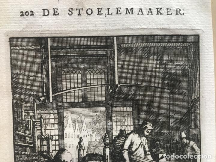 Arte: Elaborando sillas de madera, 1736. Luyken - Foto 5