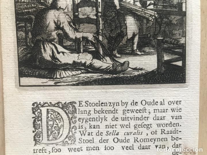 Arte: Elaborando sillas de madera, 1736. Luyken - Foto 6