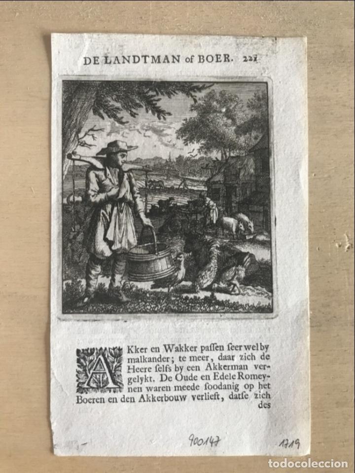 Arte: El granjero, 1719. Luyken - Foto 2