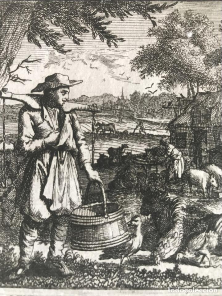 Arte: El granjero, 1719. Luyken - Foto 4