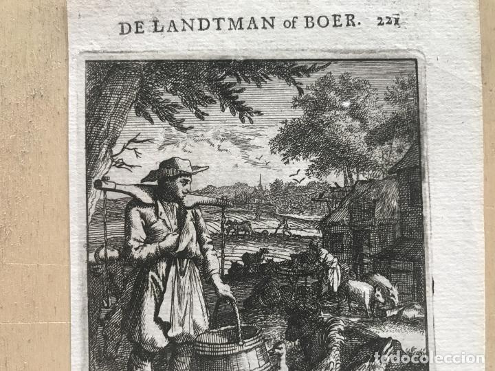 Arte: El granjero, 1719. Luyken - Foto 5