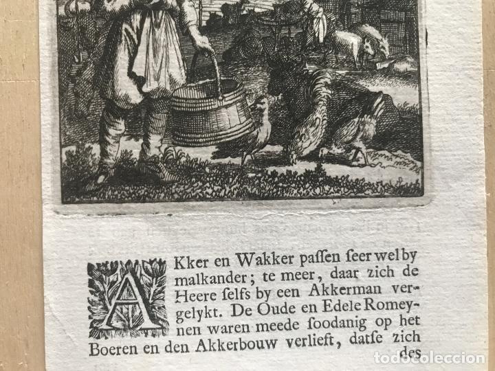 Arte: El granjero, 1719. Luyken - Foto 6
