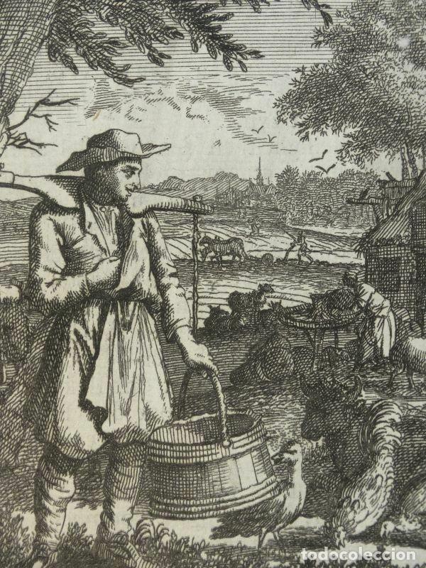 Arte: El granjero, 1719. Luyken - Foto 1