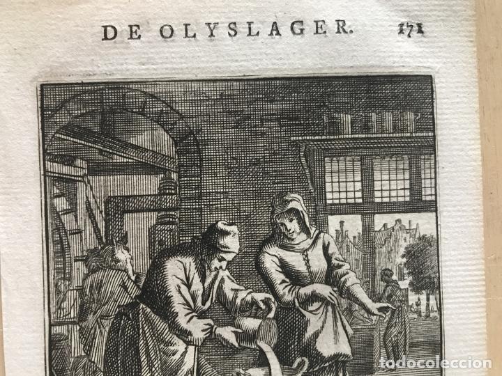 Arte: Vendedor de aceite, 1730. Luyken - Foto 4