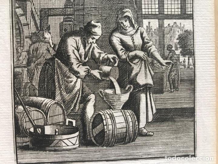 Arte: Vendedor de aceite, 1730. Luyken - Foto 5