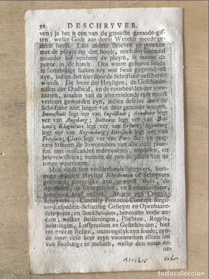 Arte: El escritor, 1736. Luyken - Foto 6