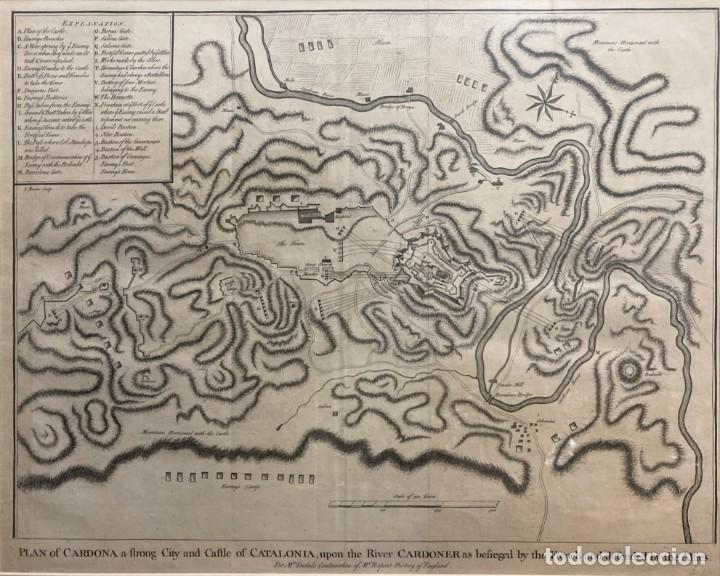 Arte: Plano de Cardona, c. 1744, J. Bafire sculp. - Foto 1