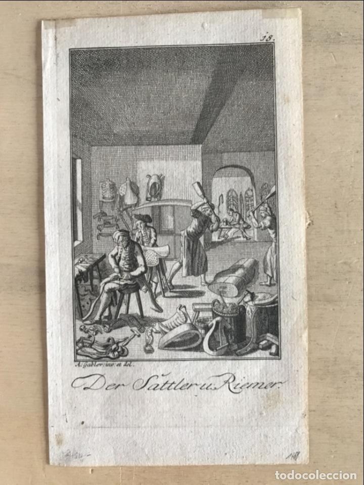 Arte: Trabajando el cuero, 1788. Gabler /Vogel - Foto 2