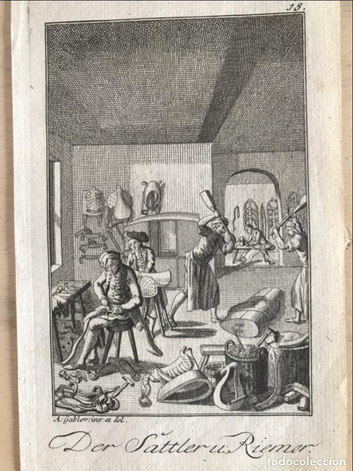 Arte: Trabajando el cuero, 1788. Gabler /Vogel - Foto 3