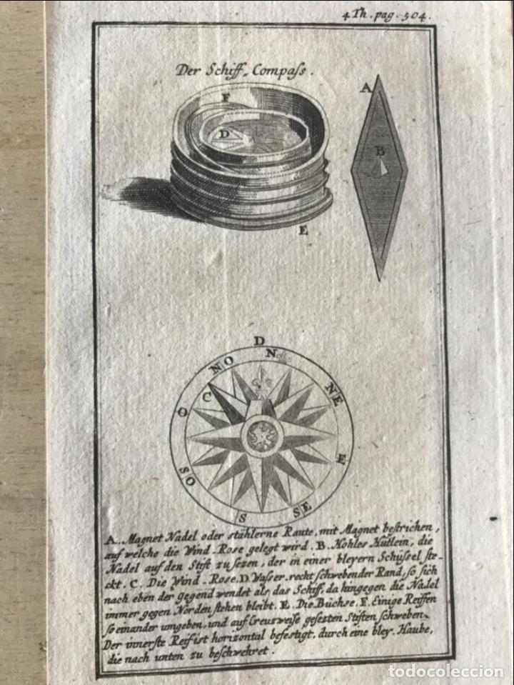 Arte: La br&uacute;jula y la Rosa de los Vientos, 1762. Pluche - Foto 3