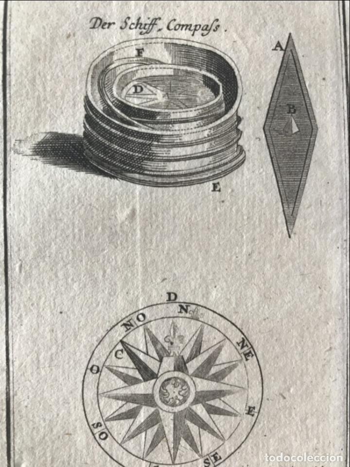 Arte: La br&uacute;jula y la Rosa de los Vientos, 1762. Pluche - Foto 4