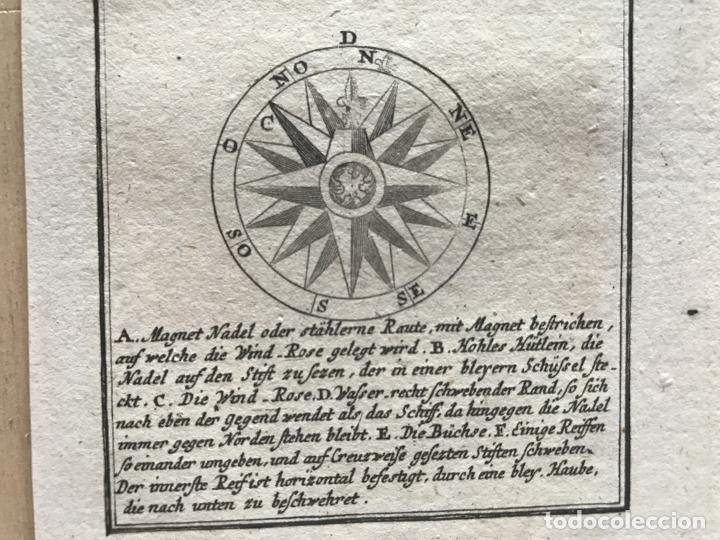 Arte: La br&uacute;jula y la Rosa de los Vientos, 1762. Pluche - Foto 6