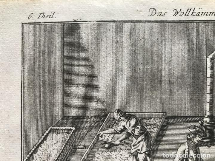 Arte: Peinadores de lana, 1754. An&oacute;nimo - Foto 4