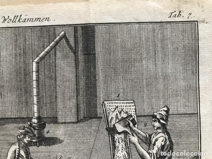 Arte: Peinadores de lana, 1754. An&oacute;nimo - Foto 6