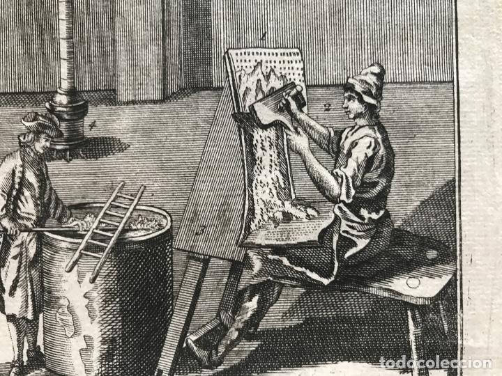 Arte: Peinadores de lana, 1754. An&oacute;nimo - Foto 7