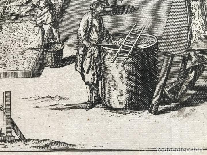 Arte: Peinadores de lana, 1754. An&oacute;nimo - Foto 8