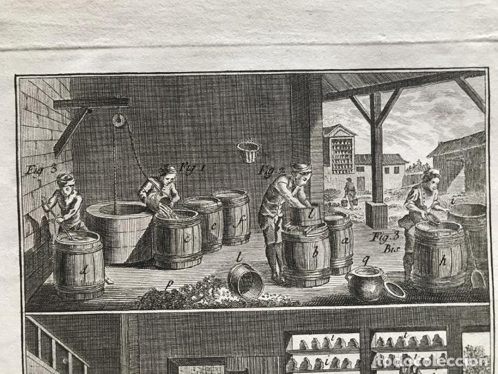Arte: Trabajando con almid&oacute;n, 1780. Bernard / Diderot / DAlembert - Foto 5