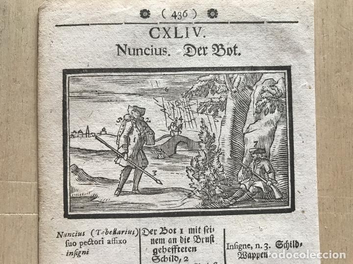 Arte: El mensajero, 1754. An&oacute;nimo - Foto 5