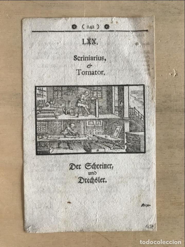 Arte: Ebanistas barrocos, 1754. An&oacute;nimo. - Foto 2