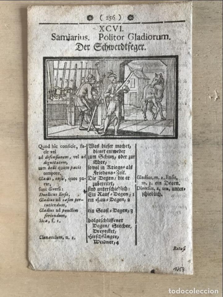 Arte: Fabricantes de espadas, 1754. An&oacute;nimo - Foto 2
