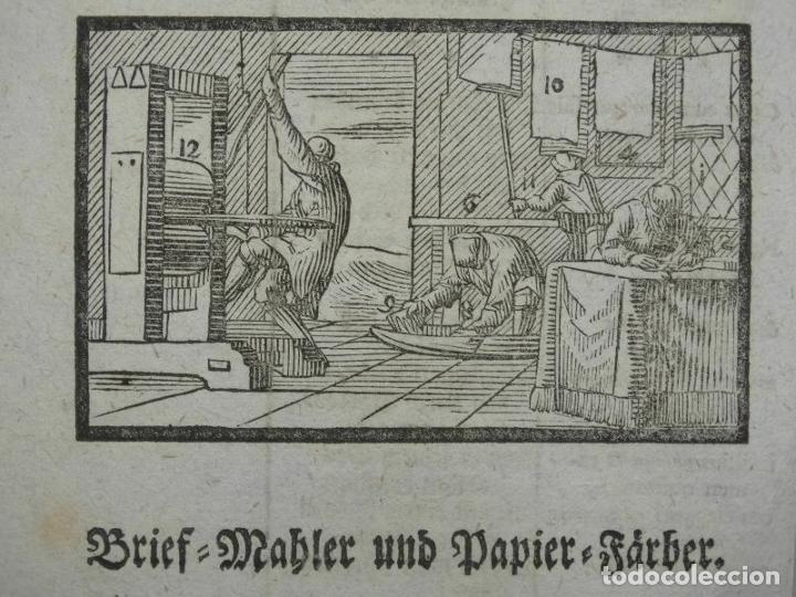 Arte: Fabricantes de papel, 1754. An&oacute;nimo - Foto 1