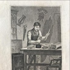 Arte: TALLER DE CARPINTERÍA, 1818. ANÓNIMO. Lote 365804631