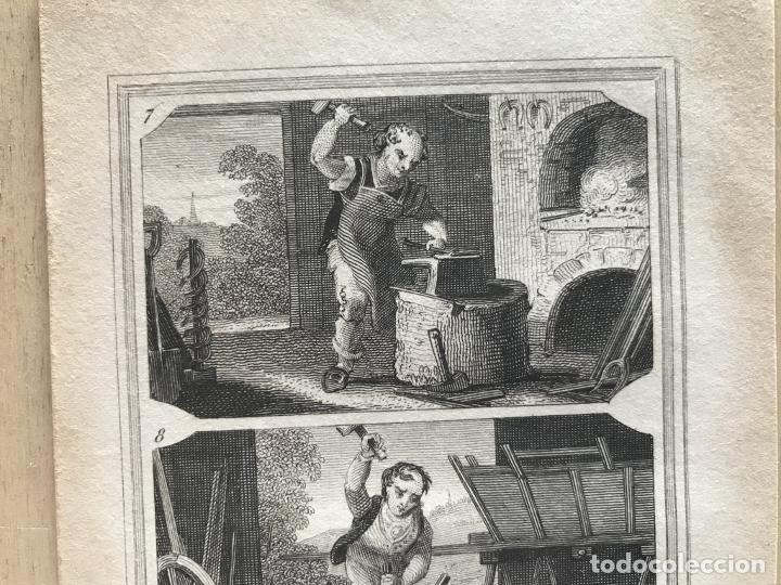 Arte: El herrero, el ruedero y el carpintero, 1823. An&oacute;nimo - Foto 4