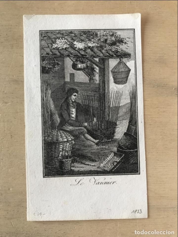 Arte: Trabajo de cester&iacute;a, 1833. An&oacute;nimo - Foto 2