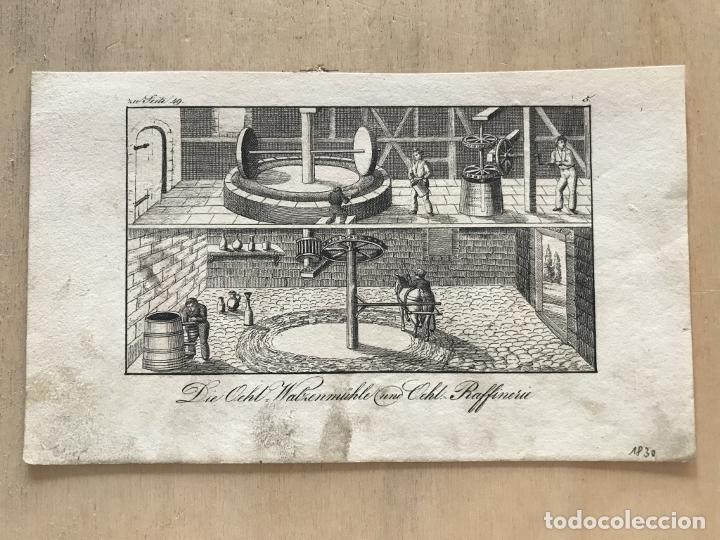 Arte: F&aacute;brica de aceite, 1830. An&oacute;nimo - Foto 2