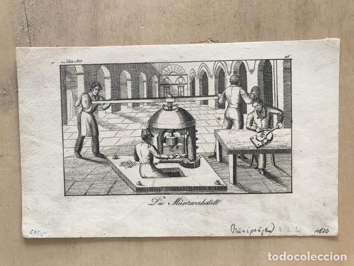Arte: F&aacute;brica de monedas, 1830. An&oacute;nimo - Foto 2