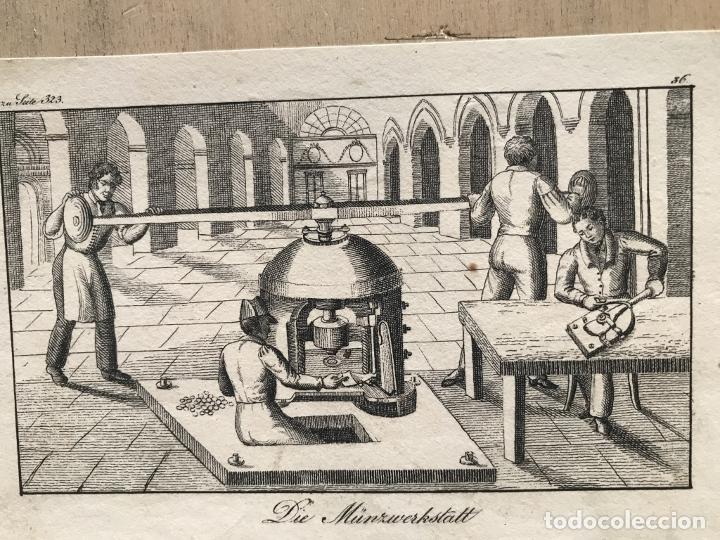 Arte: F&aacute;brica de monedas, 1830. An&oacute;nimo - Foto 3