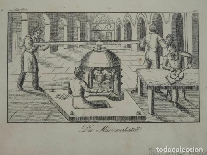 Arte: F&aacute;brica de monedas, 1830. An&oacute;nimo - Foto 1