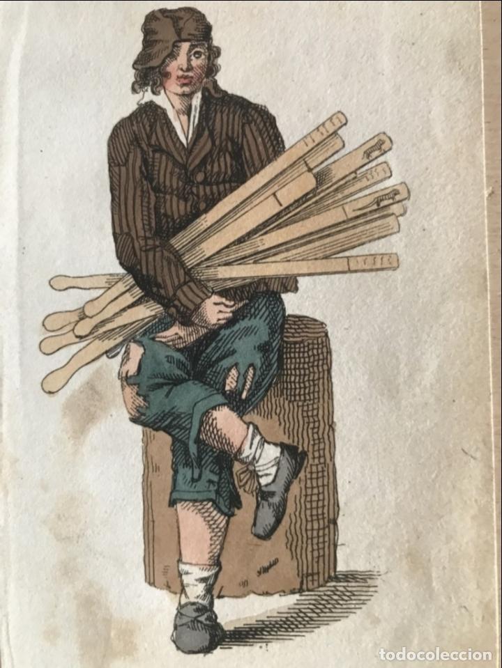 Arte: Comerciante de listones de madera, 1820. An&oacute;nimo - Foto 1