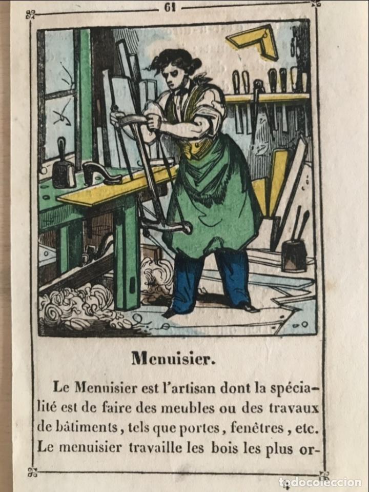 Arte: Carpintero en su taller, hacia 1820. An&oacute;nimo - Foto 1