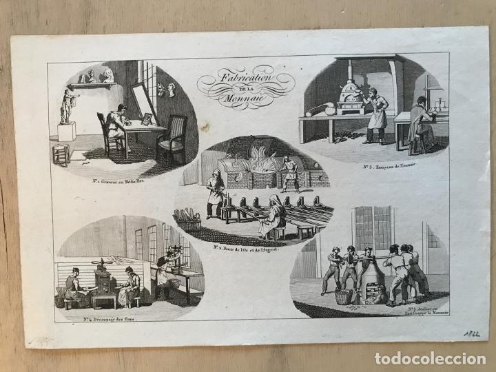 Arte: Fabricaci&oacute;n de monedas, 1822. An&oacute;nimo - Foto 2