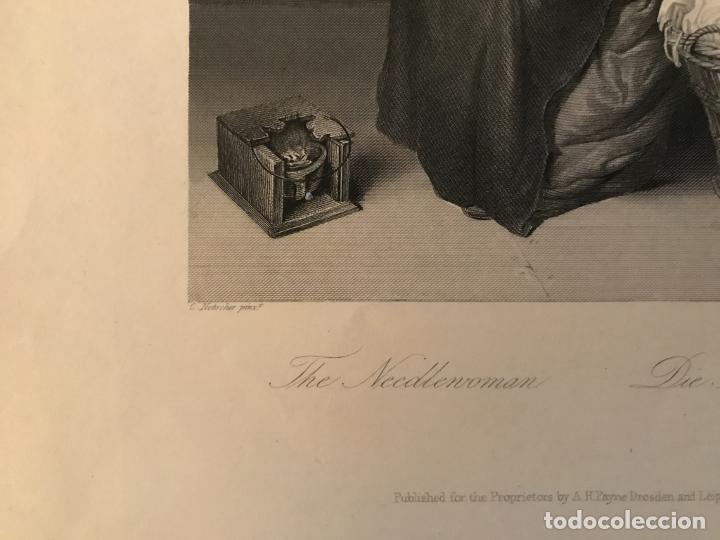 Arte: La costurera, 1850. C. Netscher / A. H. Payne - Foto 7