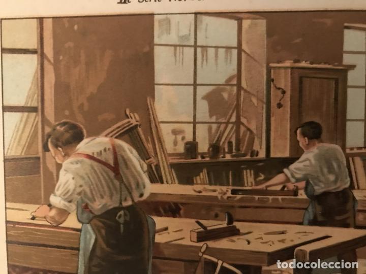 Arte: Carpinteros en su taller, hacia 1900. An&oacute;nimo - Foto 4