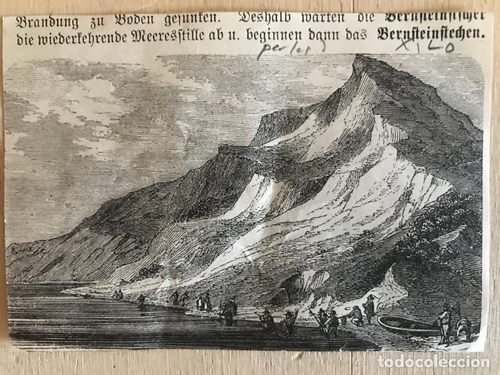 Arte: Buscadores de &aacute;mbar, 1882. An&oacute;nimo - Foto 5