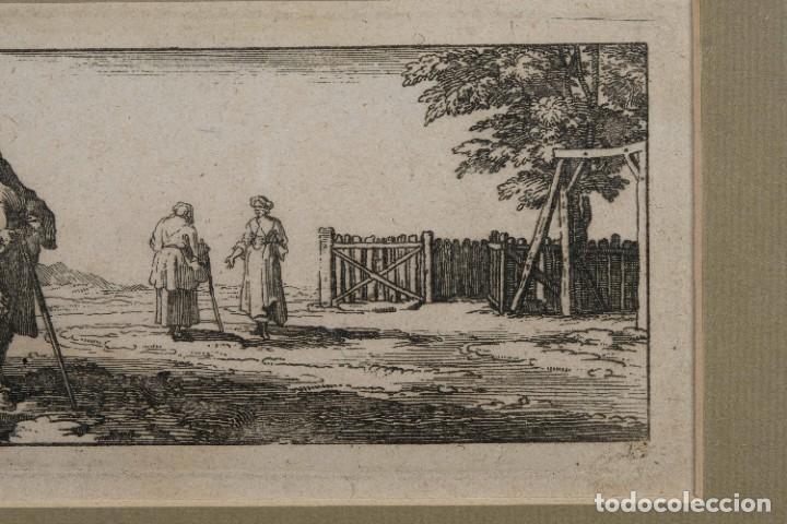 Arte: Grabado Escena costumbrista siglo XVIII - Foto 4