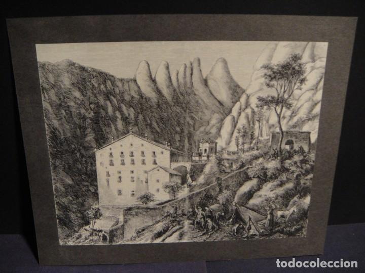 Arte: montserrat - grabado litografico - Foto 1